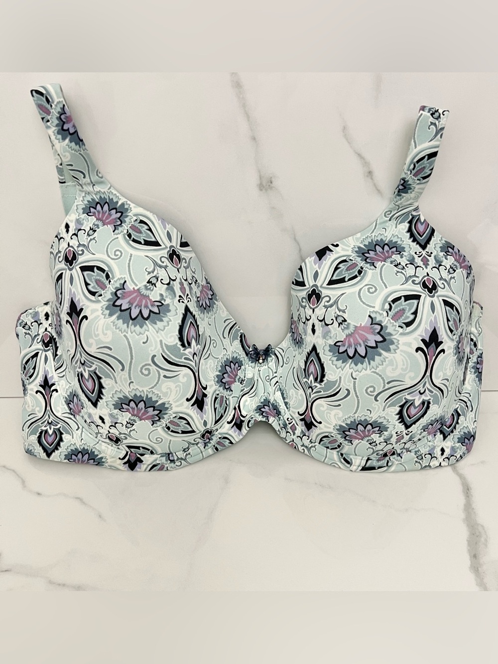 Soma 42DDD Embraceable Full Coverage Bra Luxury Paisley Print Sculpted Underwire